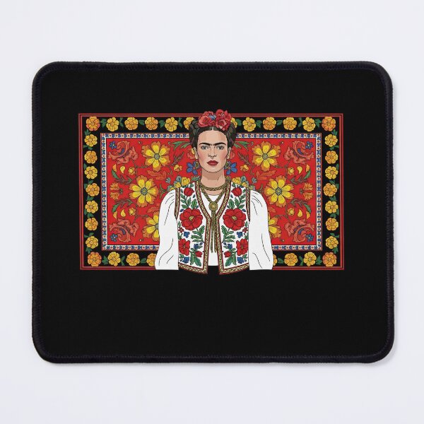 Item preview, The Two Fridas Folk Art Portrait designed and sold by TeeARTHY.