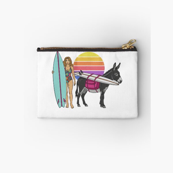 Item preview, Surfer Girl and Her Donkey Caddy designed and sold by TeeARTHY.