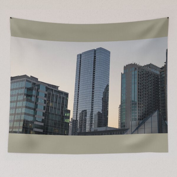Item preview, Glass Towers at Dusk designed and sold by NoRagetsArt.