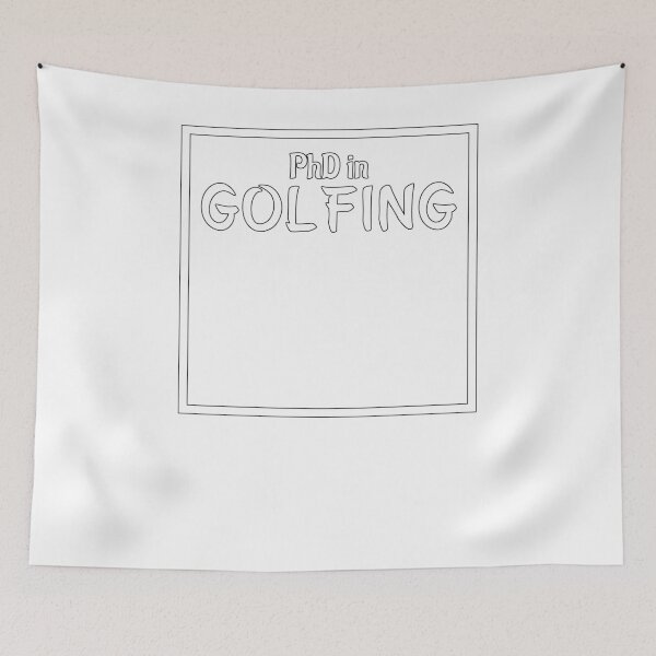 Item preview, PhD in Golfing Graduation Hobby Birthday Celebration Gift designed and sold by geekydesigner.