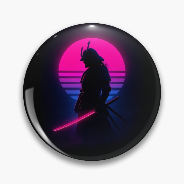 Item preview, Neon Samurai – Cyberpunk Japanese Warrior designed and sold by CheckpointShop.