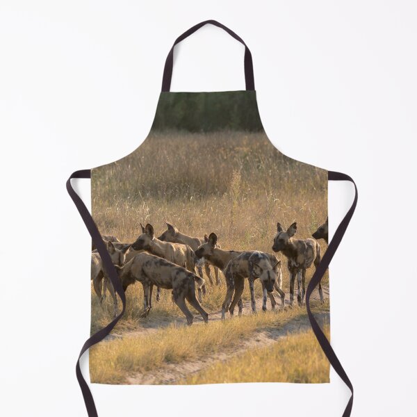 Item preview, The Golden Pack — African Wild Dogs Gathering at Sunset designed and sold by DavideAntoniani.