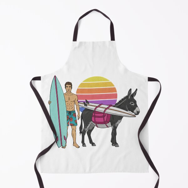 Item preview, Surfer and His Donkey Caddy designed and sold by TeeARTHY.
