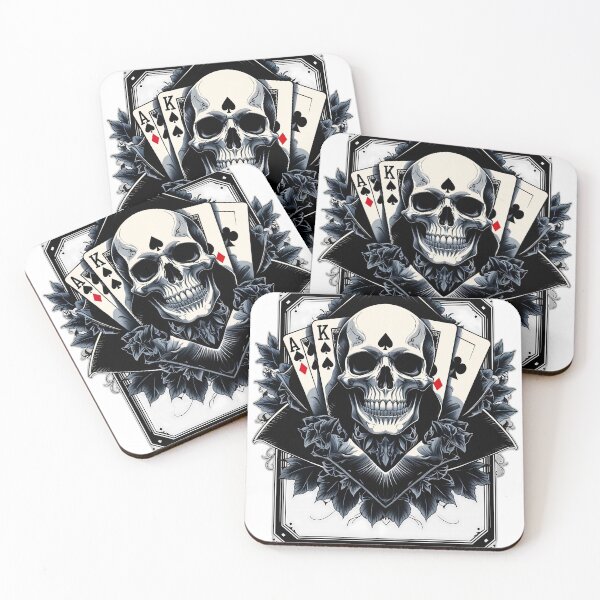 Item preview, Skull & Cards – Dark Poker Design designed and sold by OrbitTrend.