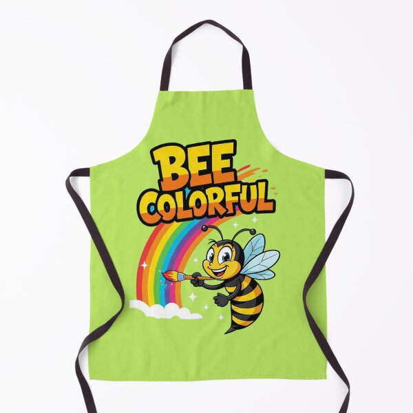 Item preview, Bee Colorful - Happy bee with paintbrush designed and sold by BuzzyRush.
