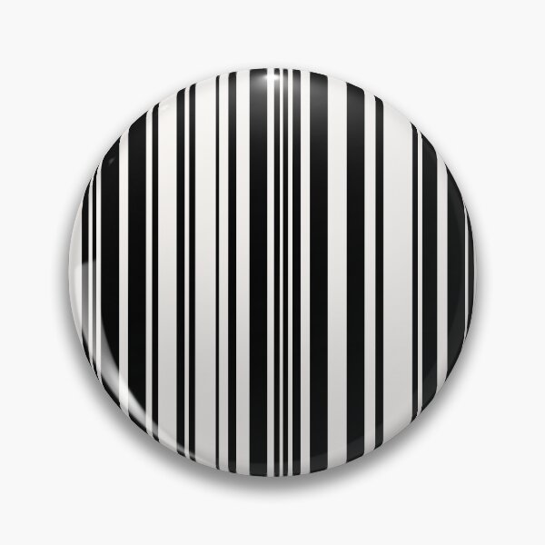 Item preview, Black and White Barcode Striped Pattern designed and sold by WD-Artist.