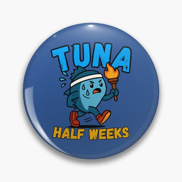 Item preview, Tuna Half Weeks – Funny Running Fish Torch Pun designed and sold by buglevel.
