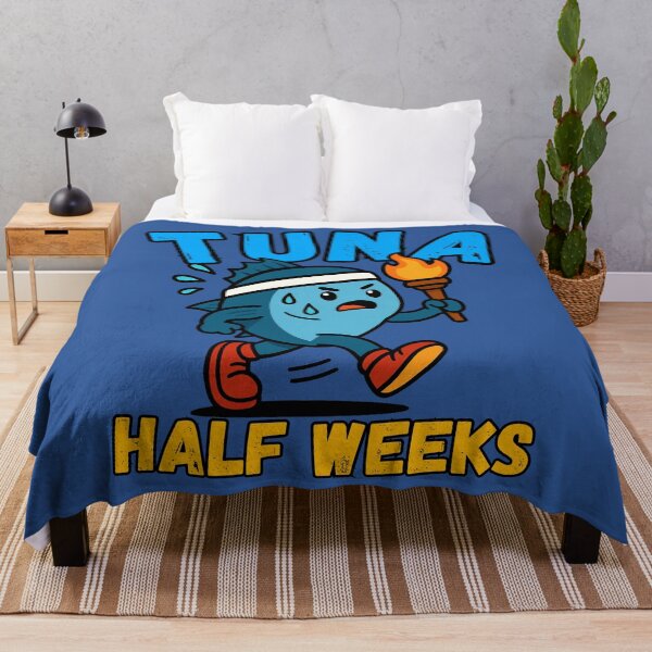 Item preview, Tuna Half Weeks – Funny Running Fish Torch Pun designed and sold by buglevel.