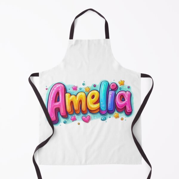 Item preview, Amelia – Colorful 3D Hand Lettering Name Design designed and sold by AlexLineArt.