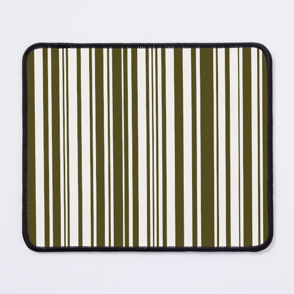 Item preview, Olive Green and White Barcode Striped Pattern designed and sold by WD-Artist.