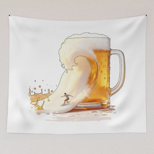 Item preview, The Golden-White Wave designed and sold by DreamVibeDSGNS.