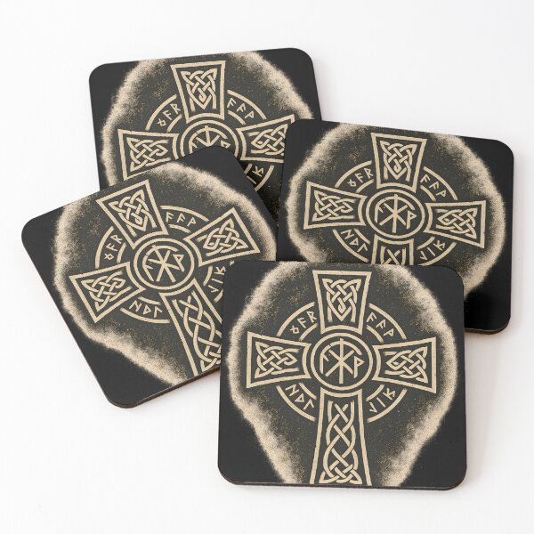 Item preview, Runic Celtic Cross – Spiritual Design of the Vikings designed and sold by Maligra.