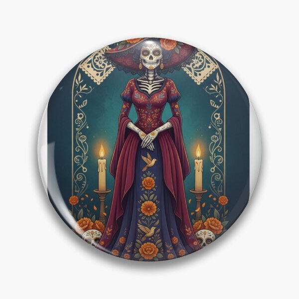 Item preview, Elegant Catrina Day of the Dead Art | Professional Dia de los Muertos designed and sold by Wear Sculpt.