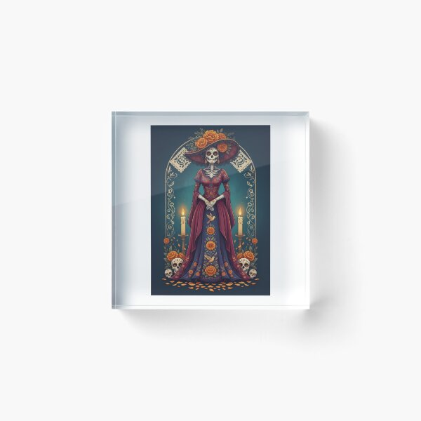 Item preview, Elegant Catrina Day of the Dead Art | Professional Dia de los Muertos designed and sold by Wear Sculpt.