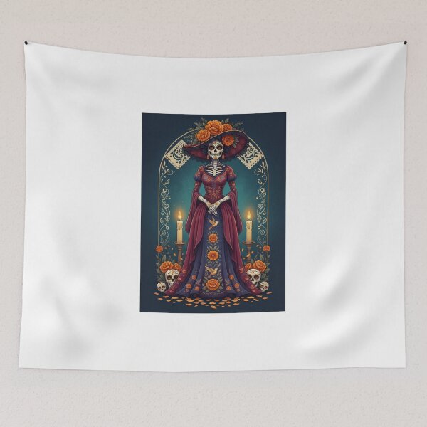 Item preview, Elegant Catrina Day of the Dead Art | Professional Dia de los Muertos designed and sold by Wear Sculpt.