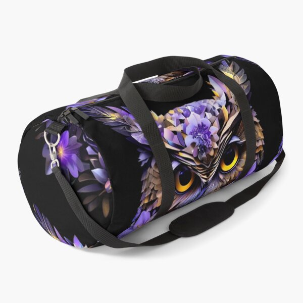 Item preview, Geometric Owl – Brown, Silver & Gold Tones with Light Purple Floral Accents designed and sold by Naturalite19.