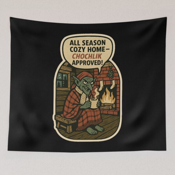 Item preview, Retro Horror Comic Art – Funny Cozy Goblin Chochlik Folklore Sticker designed and sold by JacobKAurumhead.