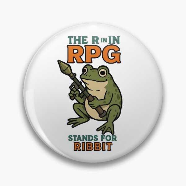 Item preview, The R in RPG stand for ribbit funny frog meme designed and sold by Captain-Jackson.