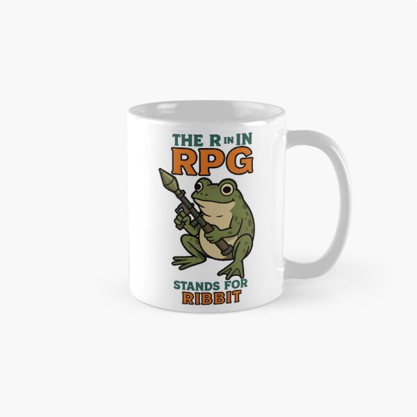 Item preview, The R in RPG stand for ribbit funny frog meme designed and sold by Captain-Jackson.