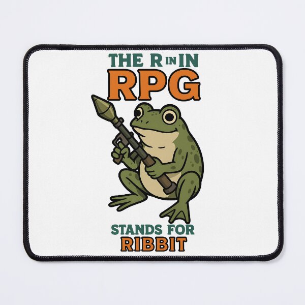 Item preview, The R in RPG stand for ribbit funny frog meme designed and sold by Captain-Jackson.