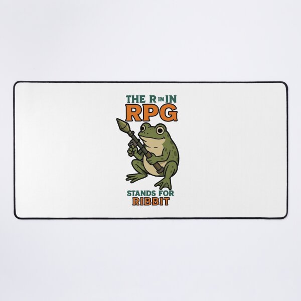 Item preview, The R in RPG stand for ribbit funny frog meme designed and sold by Captain-Jackson.