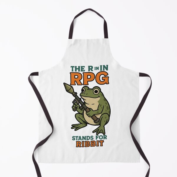 Item preview, The R in RPG stand for ribbit funny frog meme designed and sold by Captain-Jackson.