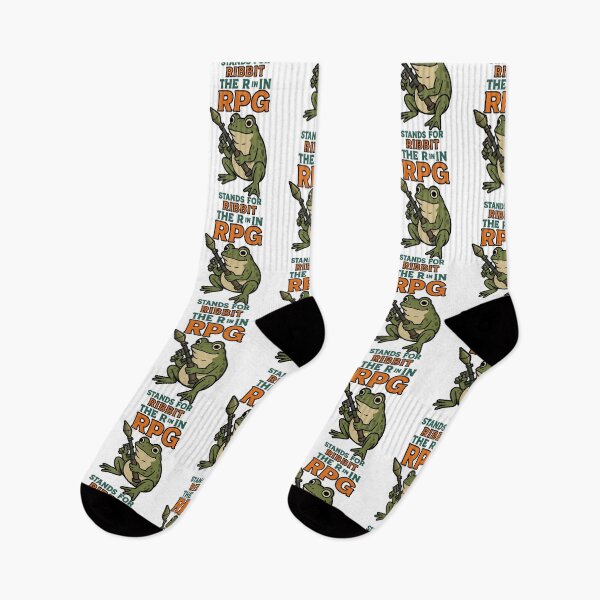 Item preview, The R in RPG stand for ribbit funny frog meme designed and sold by Captain-Jackson.