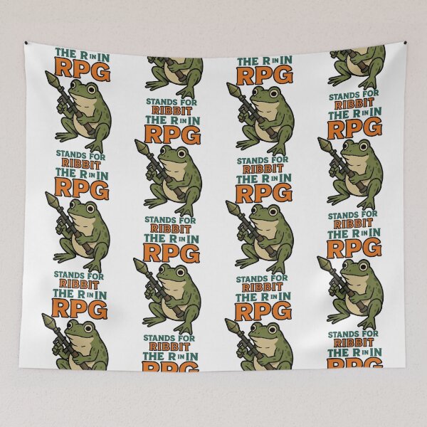 Item preview, The R in RPG stand for ribbit funny frog meme designed and sold by Captain-Jackson.