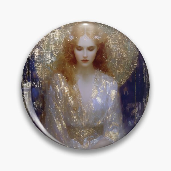 Item preview, Brigid Celtic Goddess of Fire and Poetry - Sacred Flame Fantasy Art designed and sold by All Souls Dream.