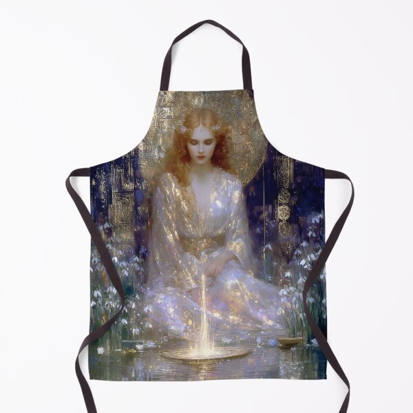 Item preview, Brigid Celtic Goddess of Fire and Poetry - Sacred Flame Fantasy Art designed and sold by All Souls Dream.