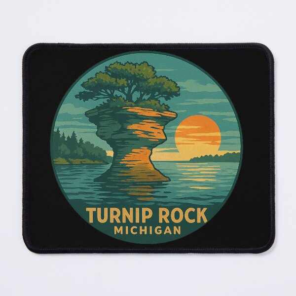 Item preview, Turnip Rock Michigan Circular Design designed and sold by American Travels.