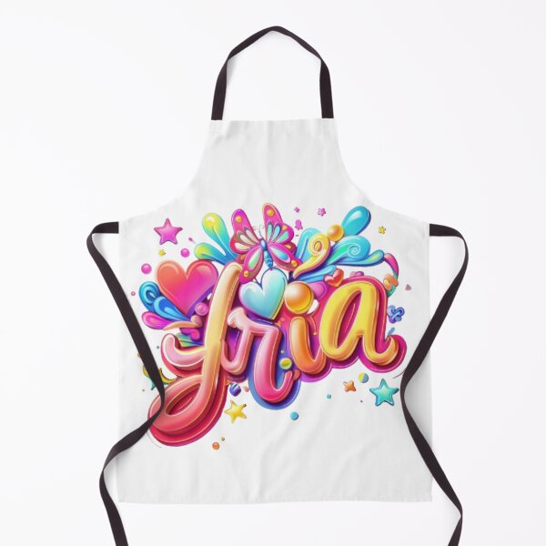 Item preview, Aria – Colorful 3D Name Design with Hearts and Butterfly designed and sold by AlexLineArt.