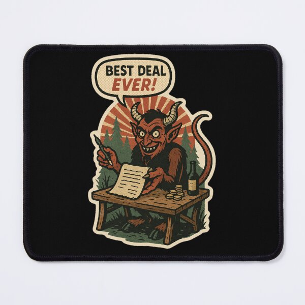 Item preview, Retro Horror Comic Art – Funny Devil Chort Folklore Best Deal Sticker designed and sold by JacobKAurumhead.