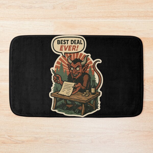 Item preview, Retro Horror Comic Art – Funny Devil Chort Folklore Best Deal Sticker designed and sold by JacobKAurumhead.