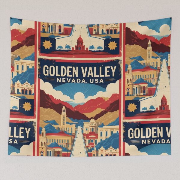 Item preview, Golden Valley Nevada 1950s USA Vintage Travel Tourism designed and sold by TravelersGems.
