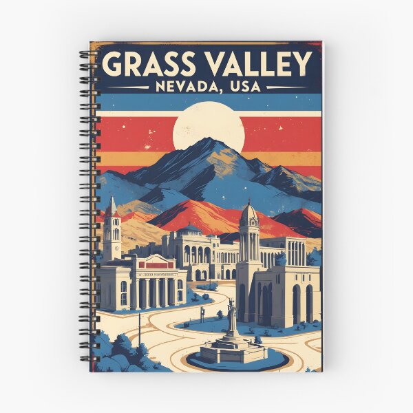 Item preview, Grass Valley Nevada 1950s USA Vintage Travel Tourism designed and sold by TravelersGems.