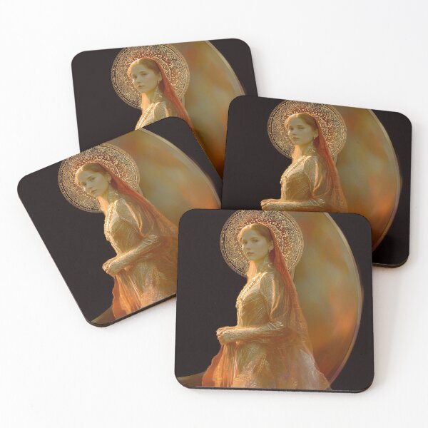 Item preview, Mokosh Slavic Goddess of Earth and Destiny - Golden Fantasy Art designed and sold by All Souls Dream.