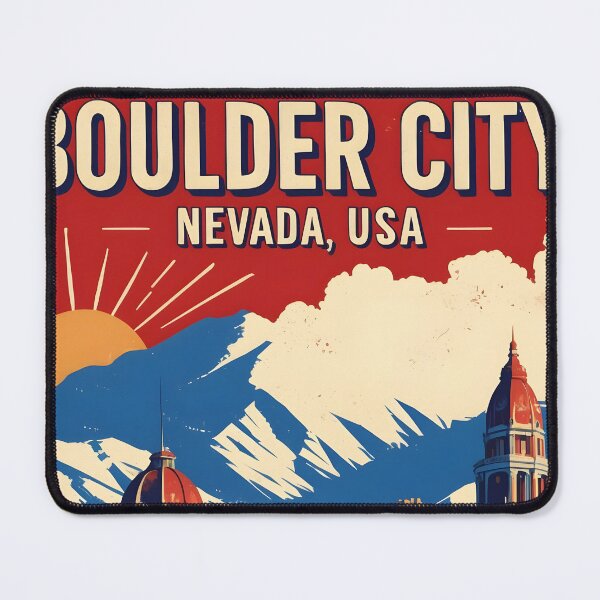 Item preview, Boulder City Nevada 1950s USA Vintage Travel Tourism designed and sold by TravelersGems.