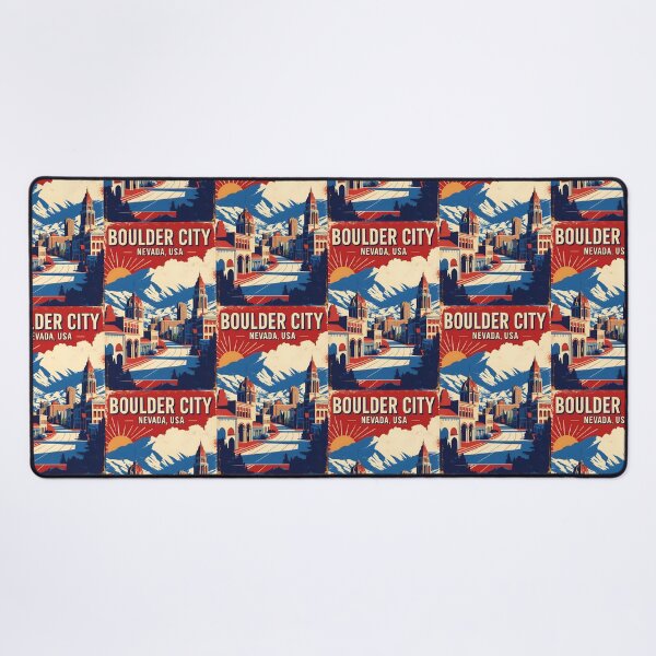 Item preview, Boulder City Nevada 1950s USA Vintage Travel Tourism designed and sold by TravelersGems.