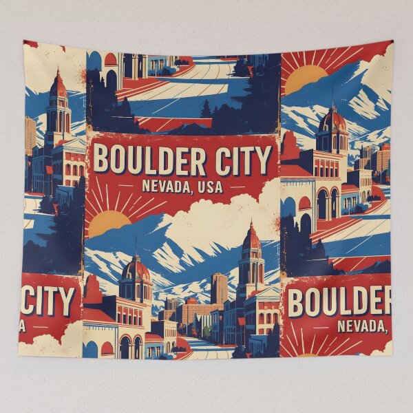 Item preview, Boulder City Nevada 1950s USA Vintage Travel Tourism designed and sold by TravelersGems.