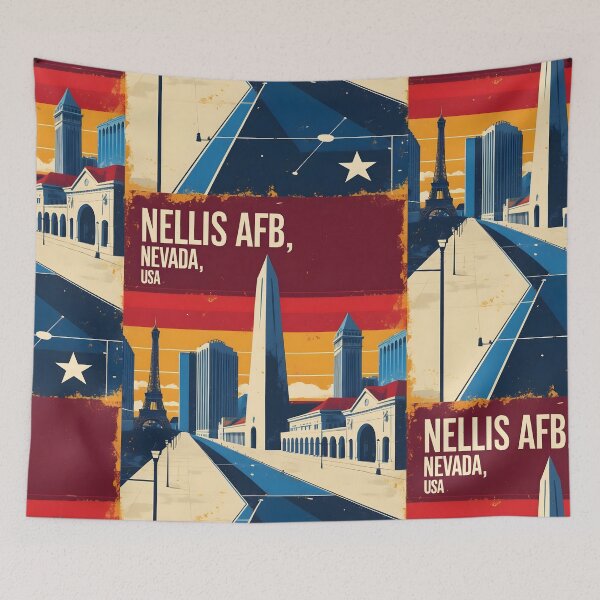Item preview, Nellis AFB Nevada 1950s USA Vintage Travel Tourism designed and sold by TravelersGems.