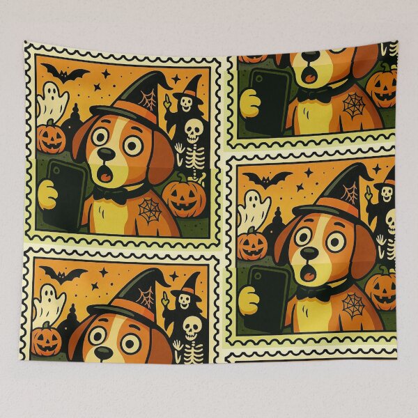 Item preview, beagle selfie halloween  designed and sold by andreskaizen.