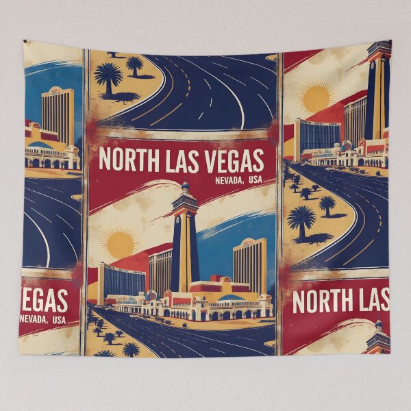 Item preview, North Las Vegas Nevada 1950s USA Vintage Travel Tourism designed and sold by TravelersGems.