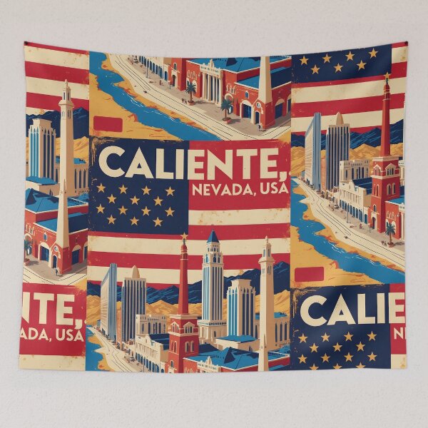 Item preview, Caliente Nevada 1950s USA Vintage Travel Tourism designed and sold by TravelersGems.