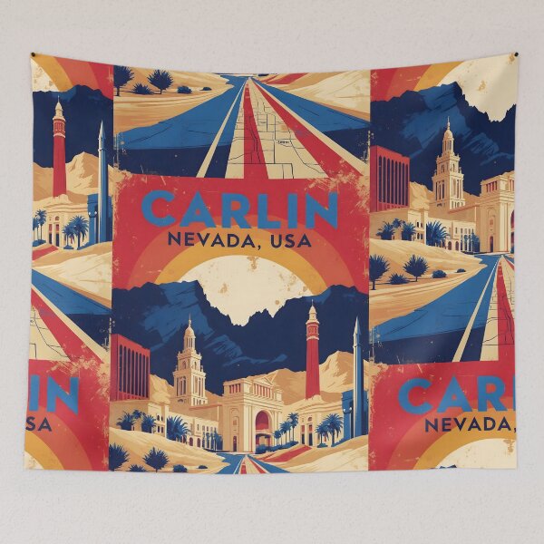 Item preview, Carlin Nevada 1950s USA Vintage Travel Tourism designed and sold by TravelersGems.