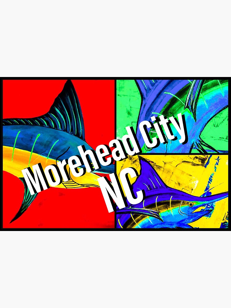"Morehead City " Sticker by barryknauff Redbubble