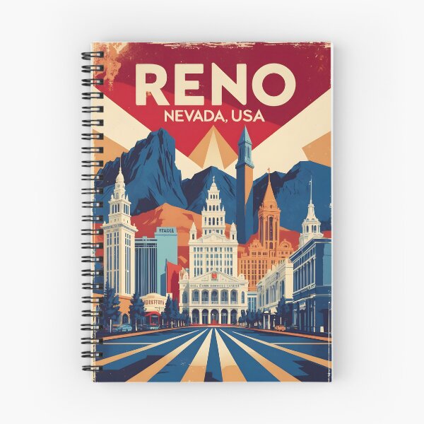 Item preview, Reno Nevada 1950s USA Vintage Travel Tourism designed and sold by TravelersGems.