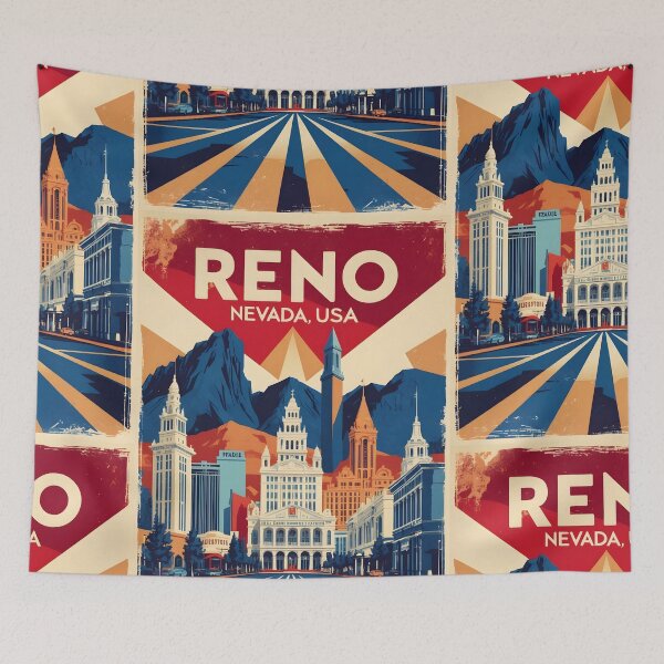 Item preview, Reno Nevada 1950s USA Vintage Travel Tourism designed and sold by TravelersGems.