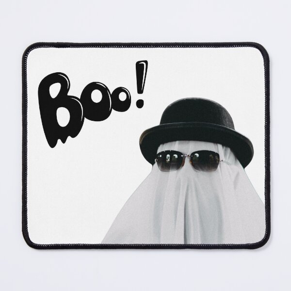 Item preview, Stylish Ghost with Hat and Sunglasses Saying Boo | Funny Halloween Design designed and sold by DailyVibesMerch.