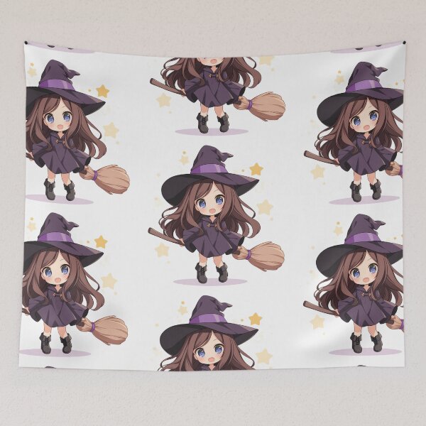 Item preview, Cute brunette witch designed and sold by MendaciousMina.